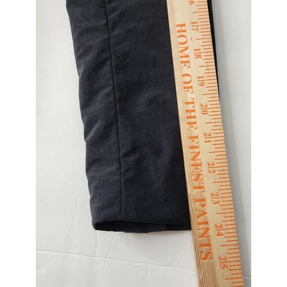 ANTHROPOLOGIE Rag & Bone Womens 6 Blazer Jacket Nylon -Leather Trim Button Black - Picture 9 of 11